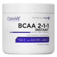 Амінокислота BCAA OstroVit BCAA 2-1-1 Instant, 200 грам